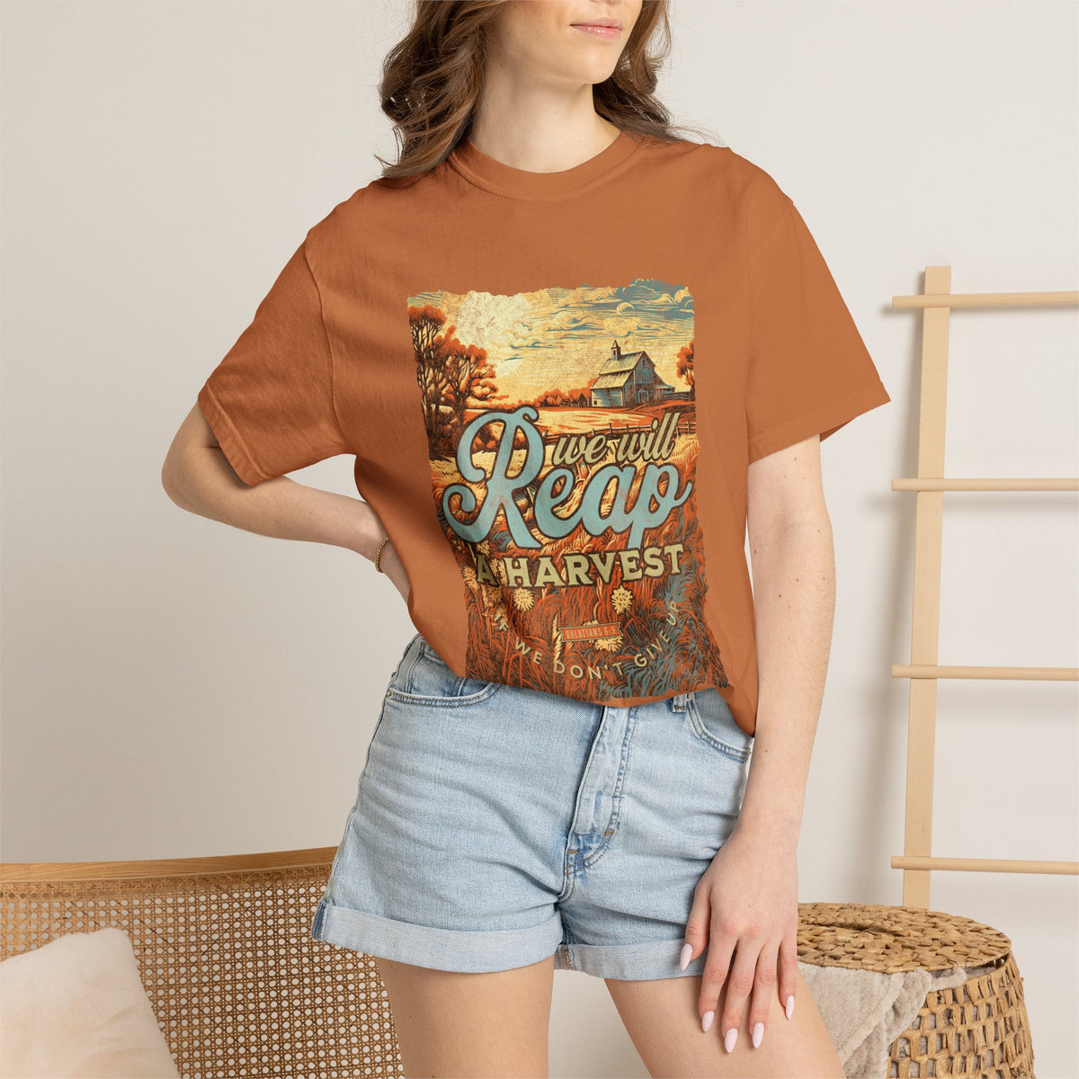 We Will Reap a Harvest T-Shirt Vintage Fall Christian Tee