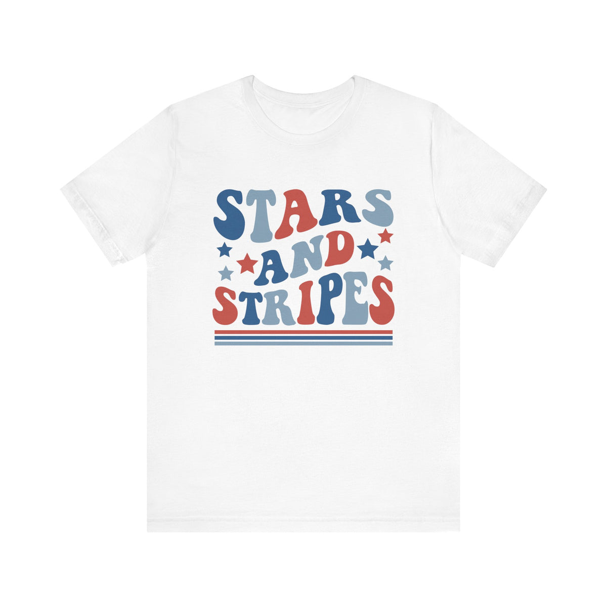 Stars & Stripes Patriotic 4th of July Patriotic Graphic T-Shirt