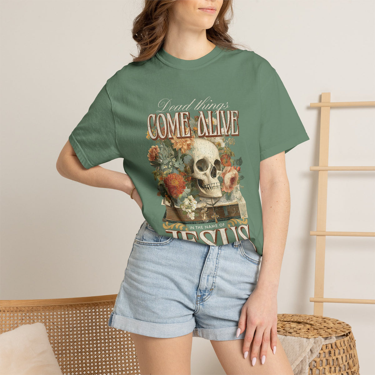 Come Alive in the Name of Jesus Graphic T-Shirt Christian Graphic Tee