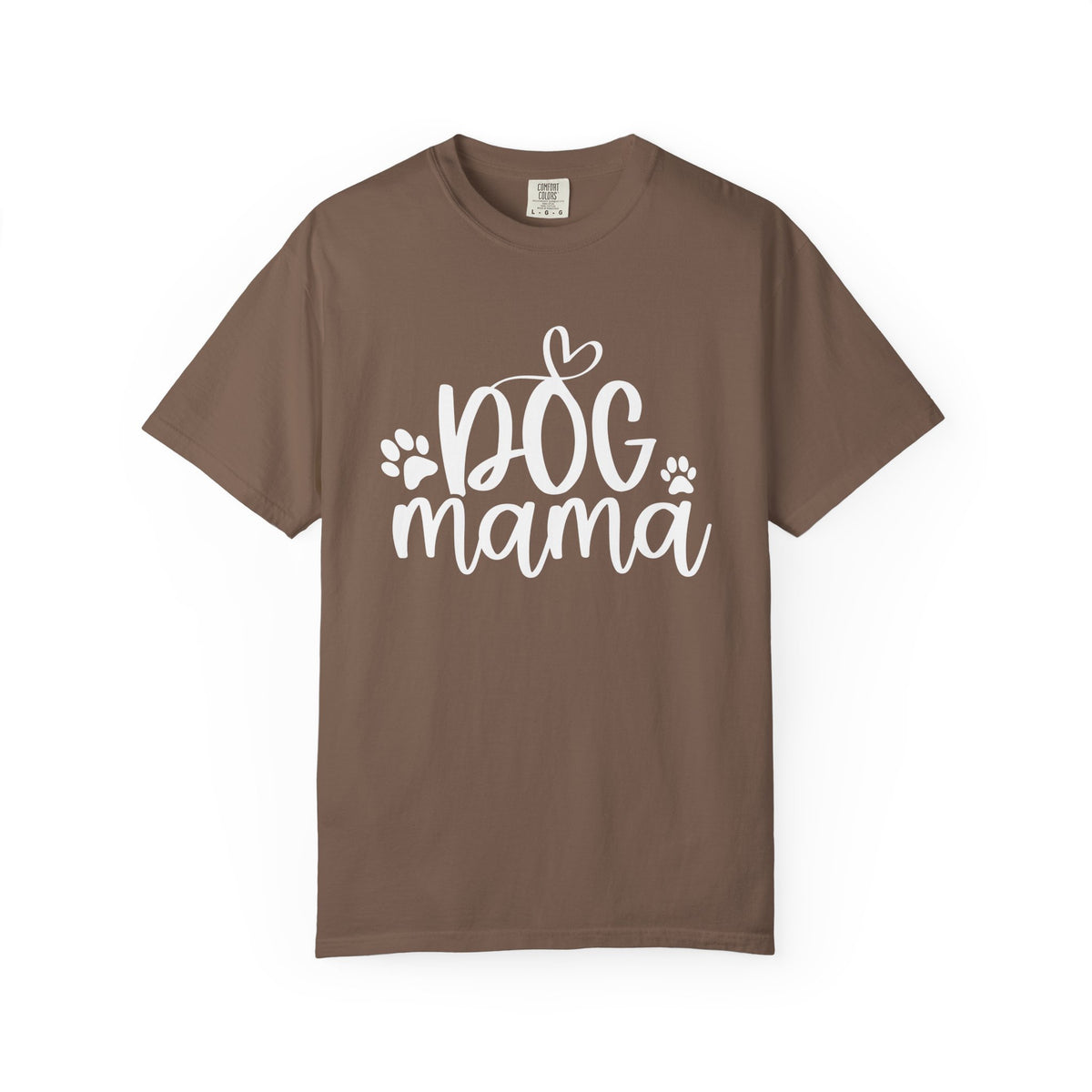 Dog Mama Heart Paws T-Shirt Cute Dog Mom Graphic Tee