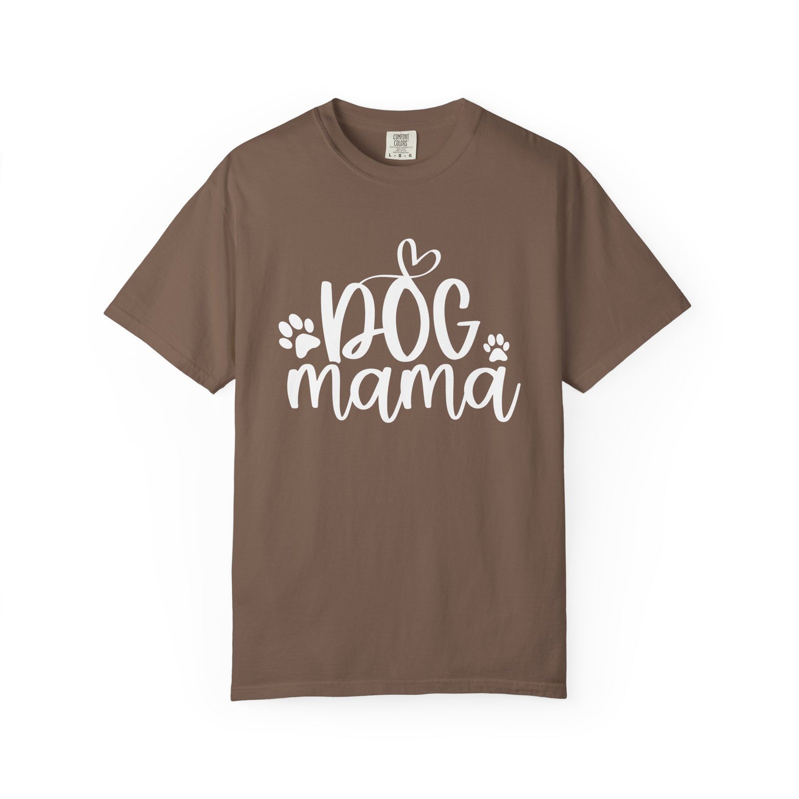 Dog Mama Heart Paws T-Shirt Cute Dog Mom Graphic Tee