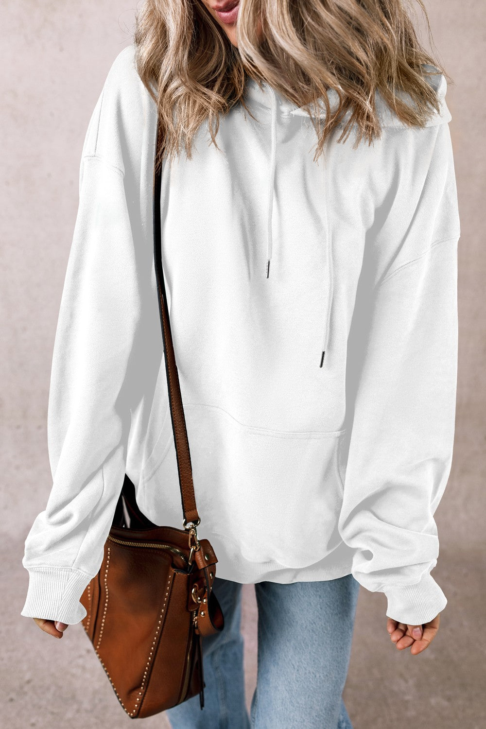 Drawstring Pocketed Long Sleeve Hoodie - Sydney So Sweet