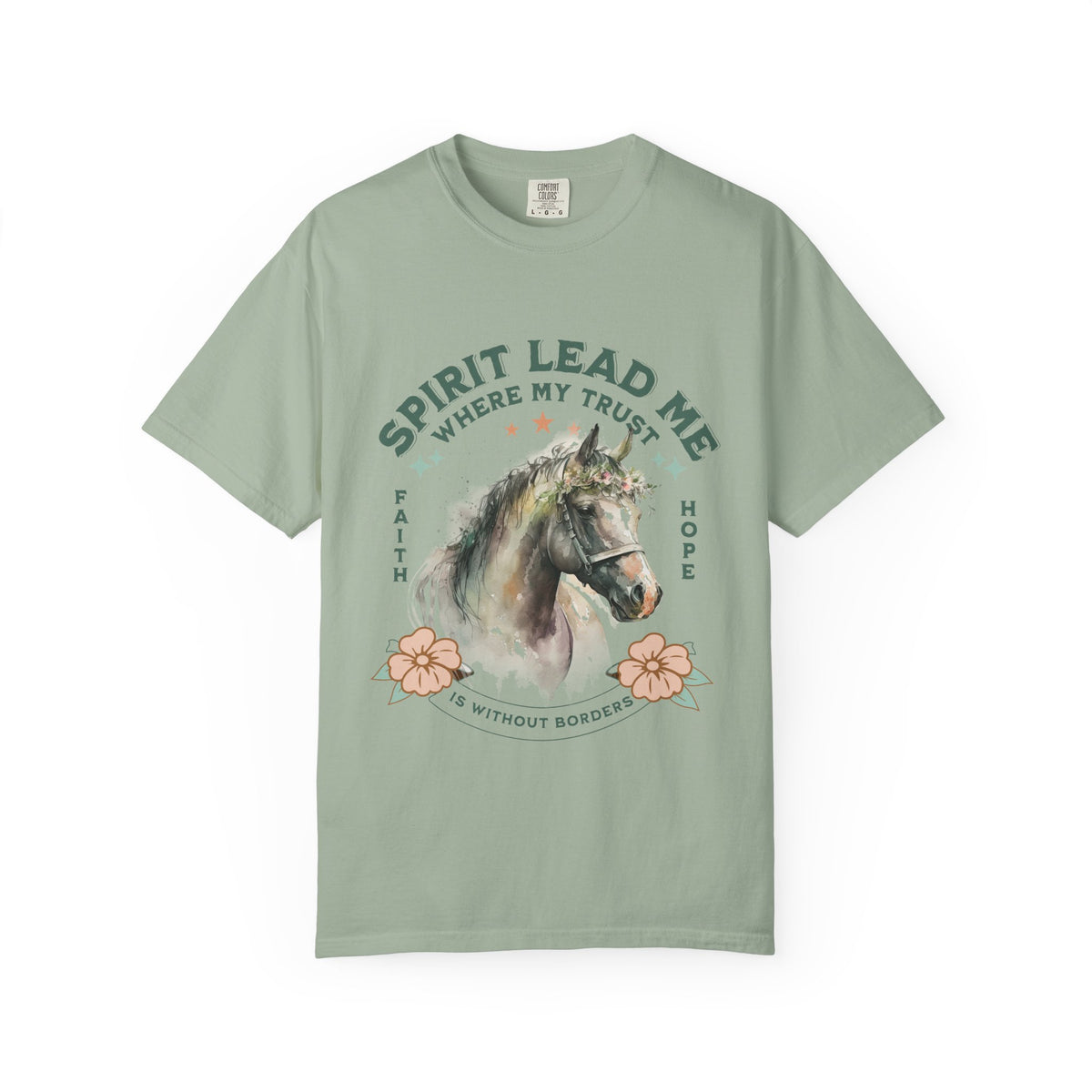 Spirit Lead Me Horse T-Shirt Faith & Hope Christian Graphic Tee