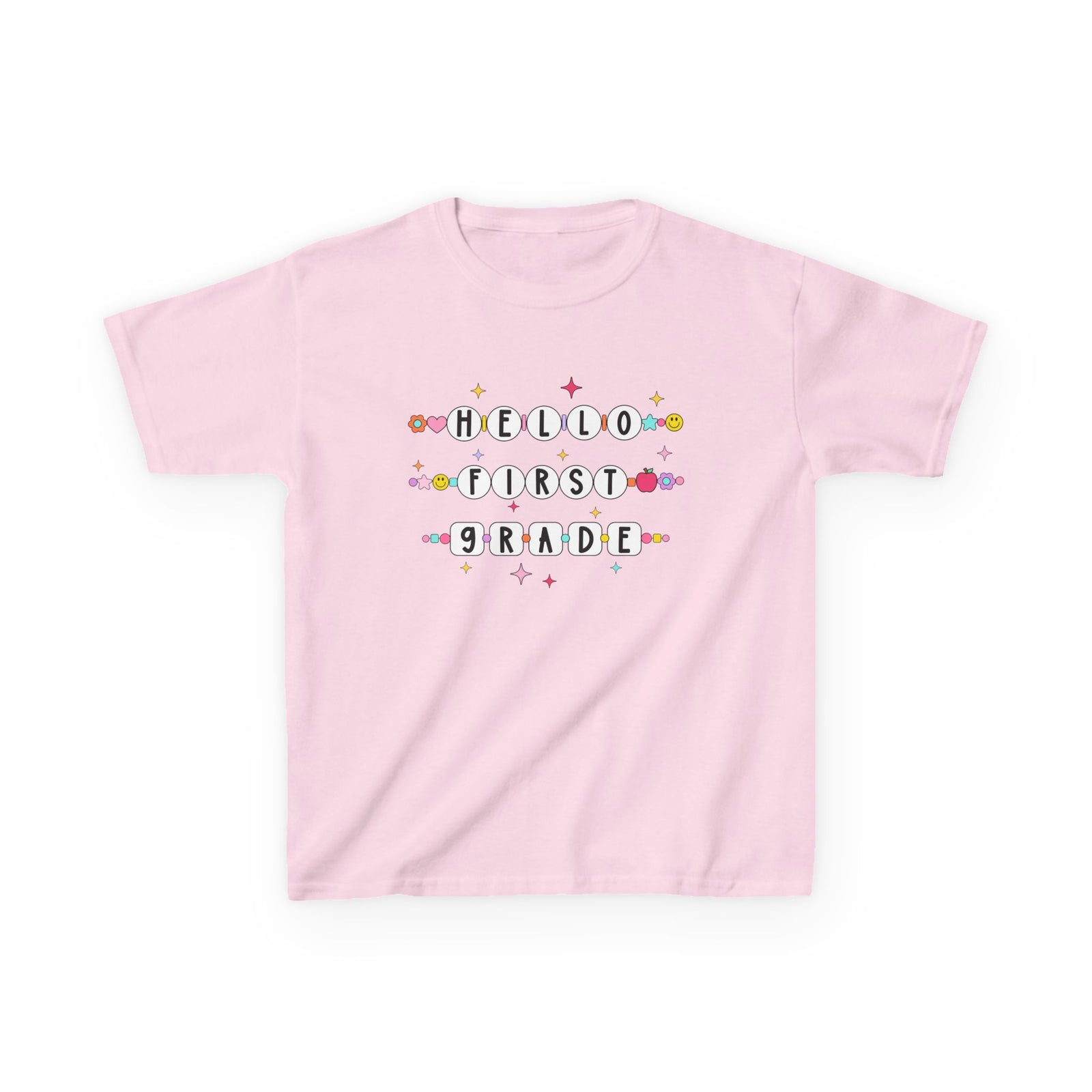 Friendship Bracelets Hello First Grade Kids Tee Cute 1st Grade Back to School T-Shirt