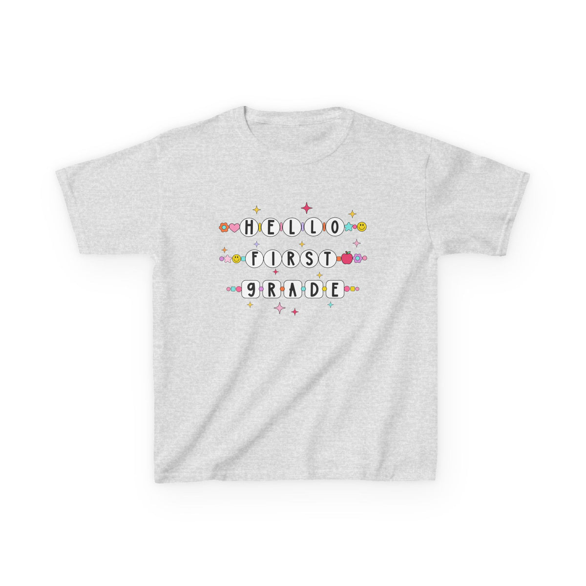 Friendship Bracelets Hello First Grade Kids Tee Cute 1st Grade Back to School T-Shirt