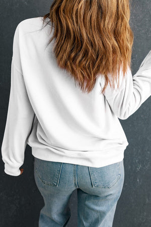 Round Neck Dropped Shoulder Sweatshirt - Sydney So Sweet