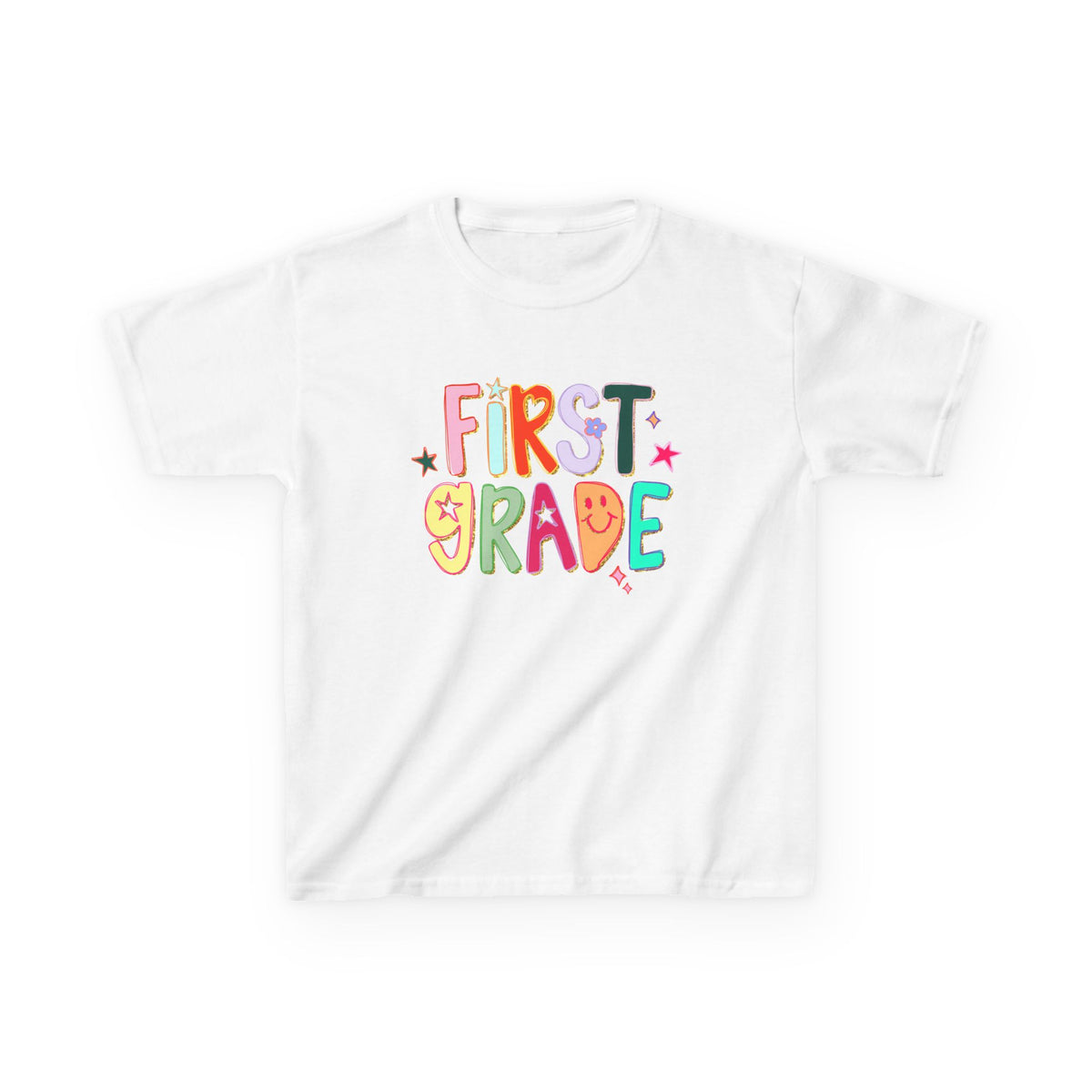 First Grade Kids T-Shirt Cute & Colorful Back to School 1st Grade Tee