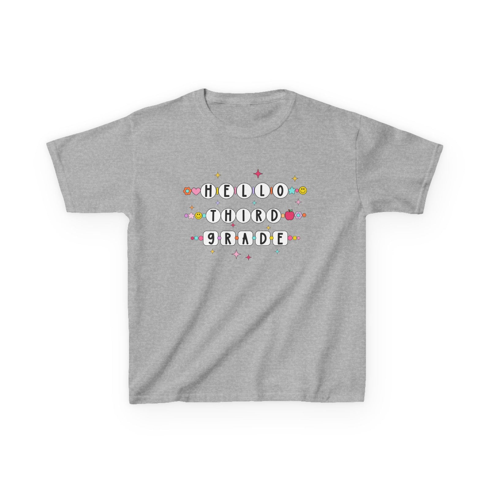 Friendship Bracelets Hello Third Grade Kids Tee Cute 3rd Grade Back to School T-Shirt