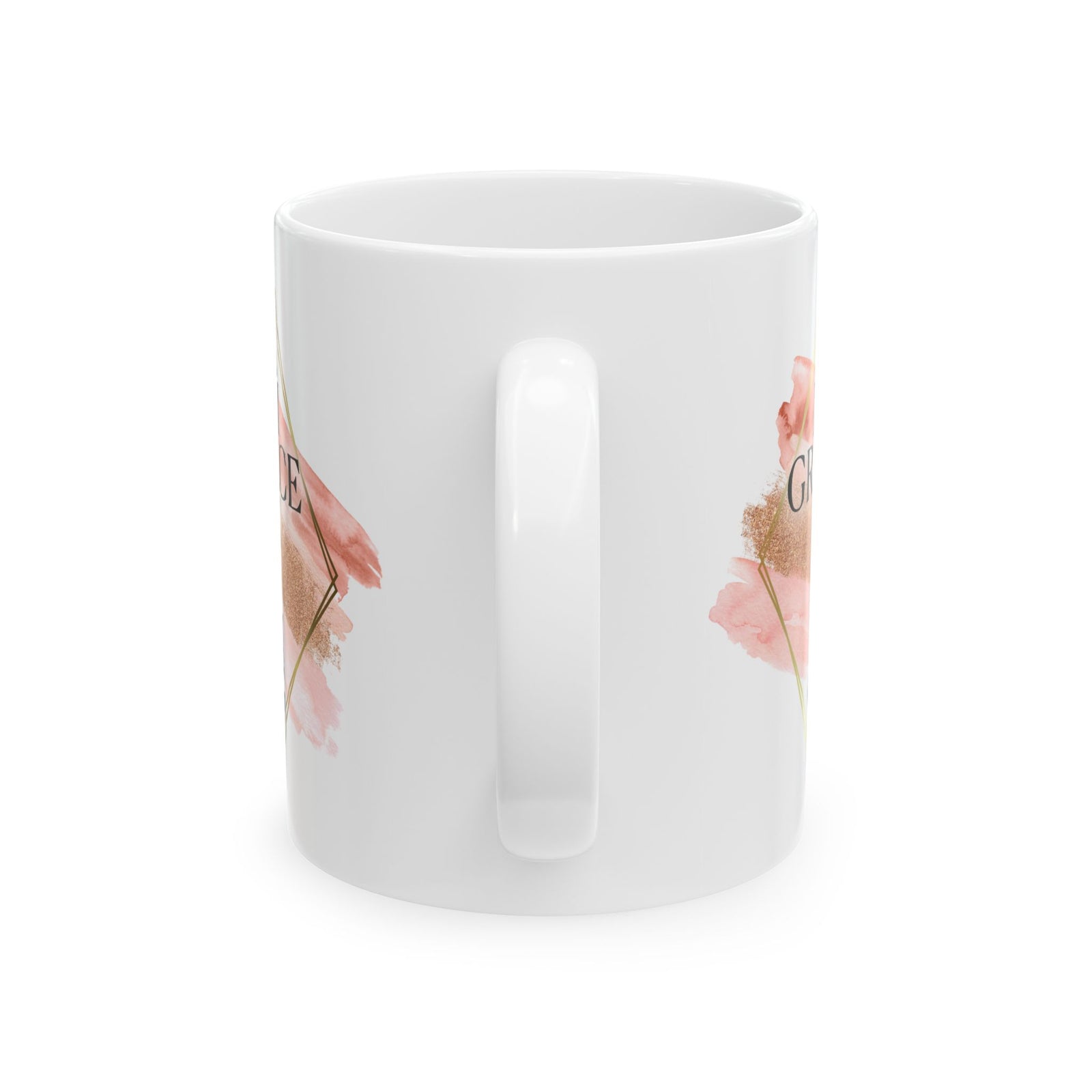 Amazing Grace Christian Mug — Pink Watercolor Coffee Cup (11oz, 15oz) - Sydney So Sweet
