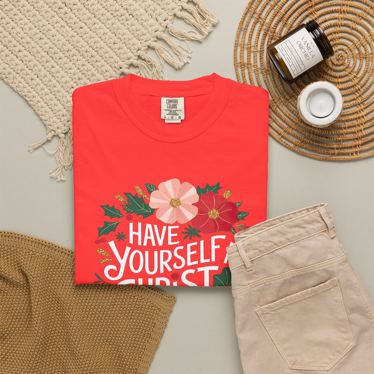 Have Yourself a Christ Filled Christmas T-Shirt Christian Graphic Tee