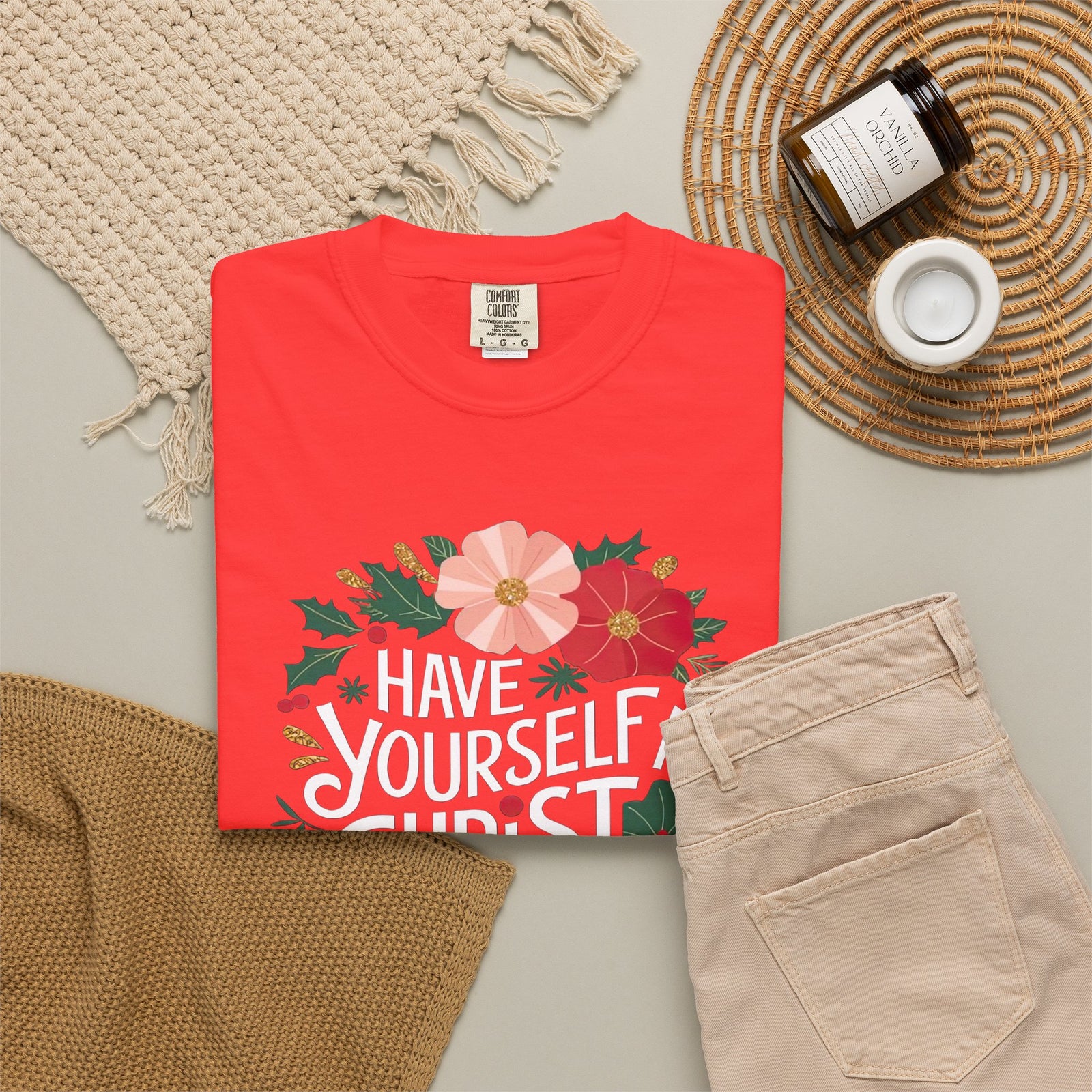 Have Yourself a Christ Filled Christmas T-Shirt Christian Graphic Tee