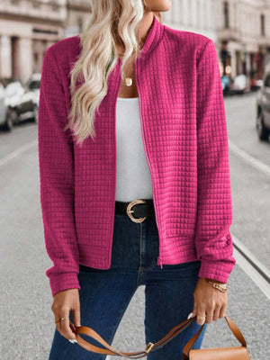 Zip Up Long Sleeve Jacket - Sydney So Sweet