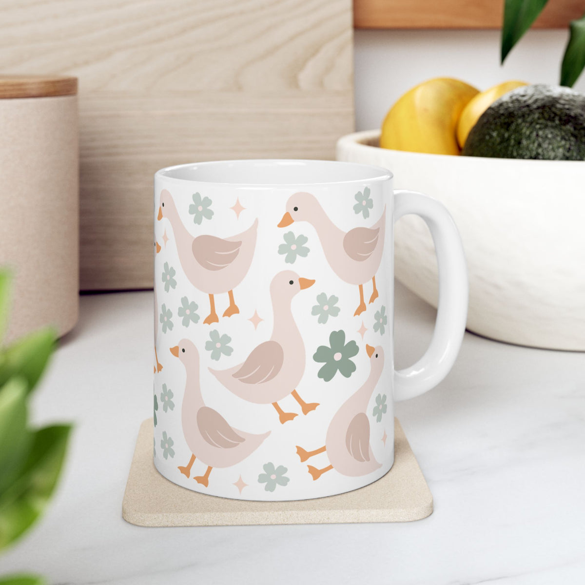 Duck Duck Cute Ceramic Mug Coffee Cup (11oz & 15oz) - Sydney So Sweet