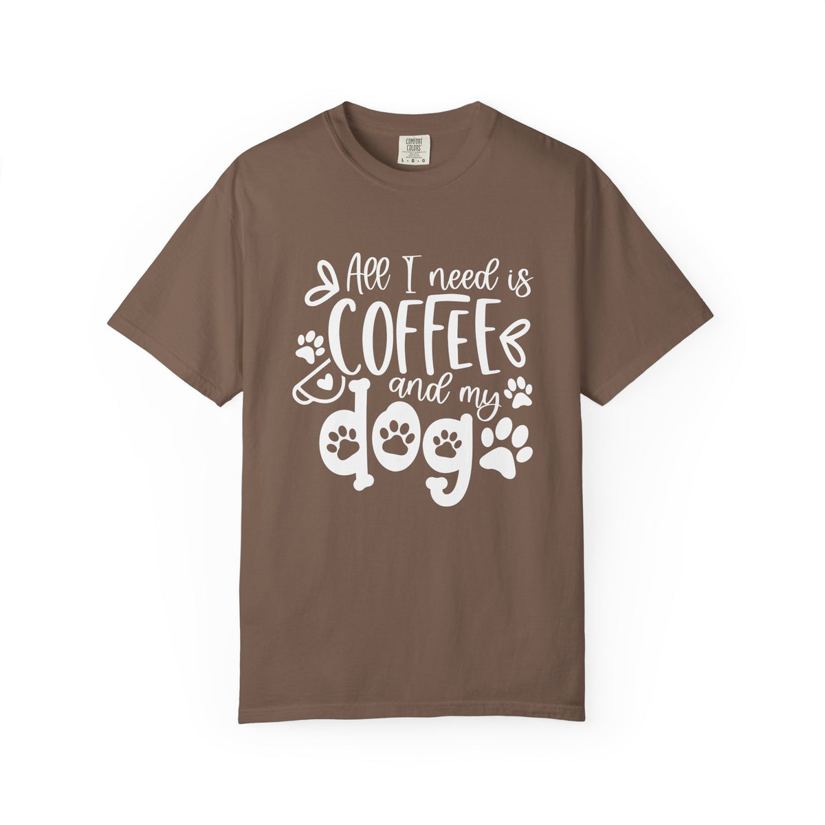 Coffee and My Dog T-Shirt Cute Dog Lover Coffee Graphic Tee