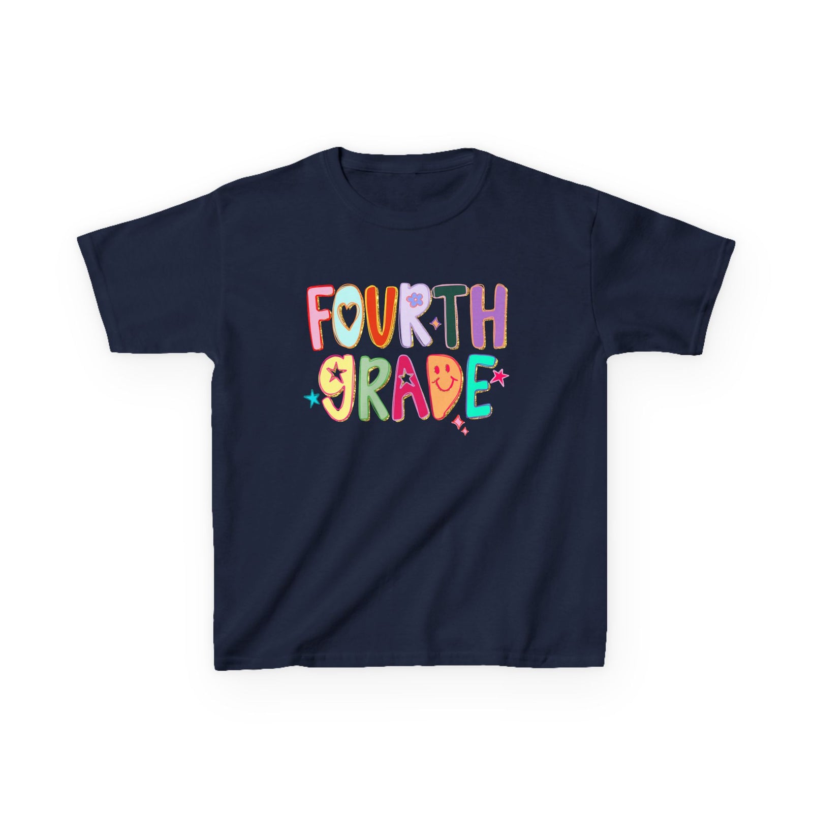 Fourth Grade Kids T-Shirt Cute & Colorful Back to School 4th Grade Tee