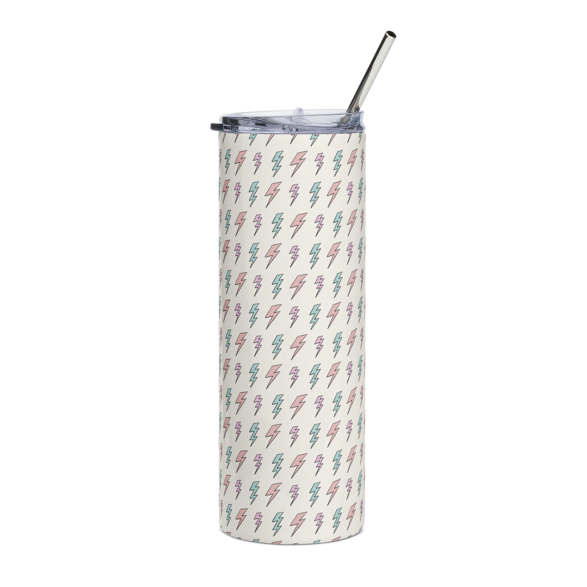 Pastel Lightning Bolt 20oz  Stainless Steel Tumbler Insulated Travel Cup