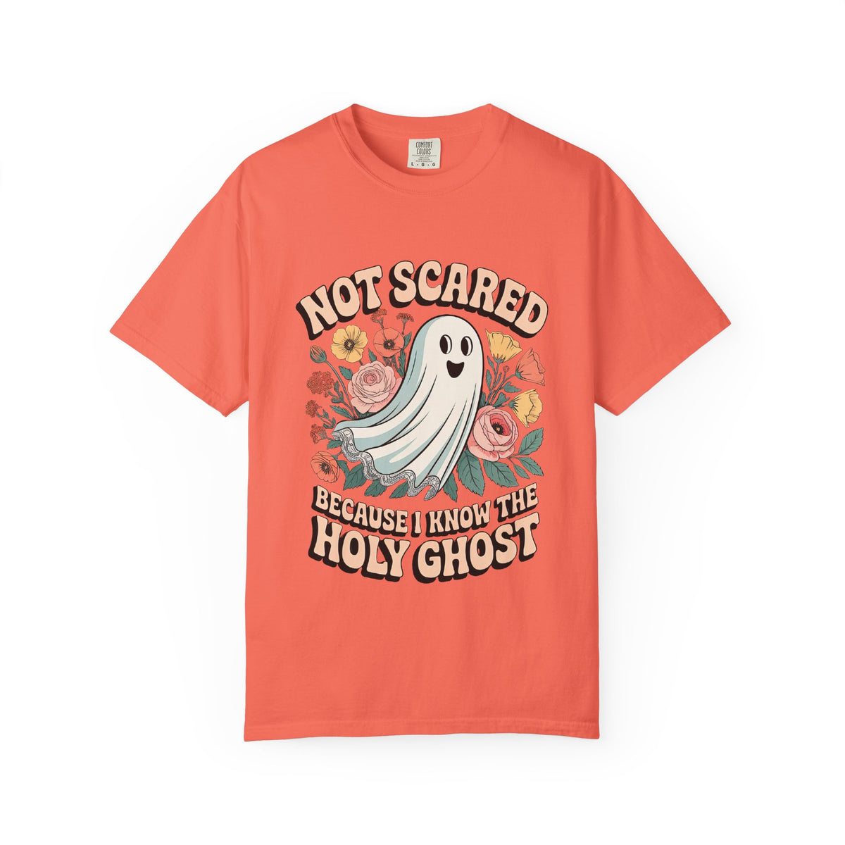 Not Scared Holy Ghost T-Shirt Christian Halloween Graphic Tee