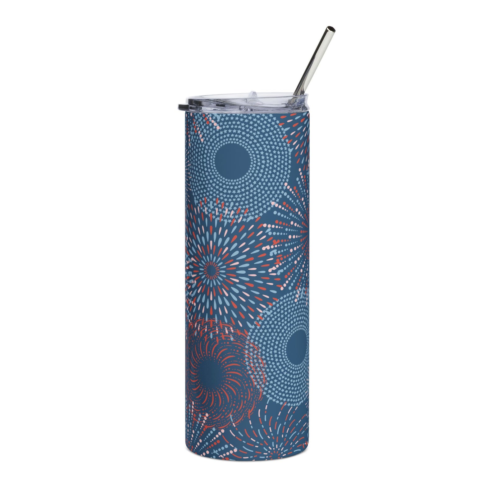 Midnight Fireworks 20oz Patriotic Stainless Steel Tumbler Insulated Travel Cup