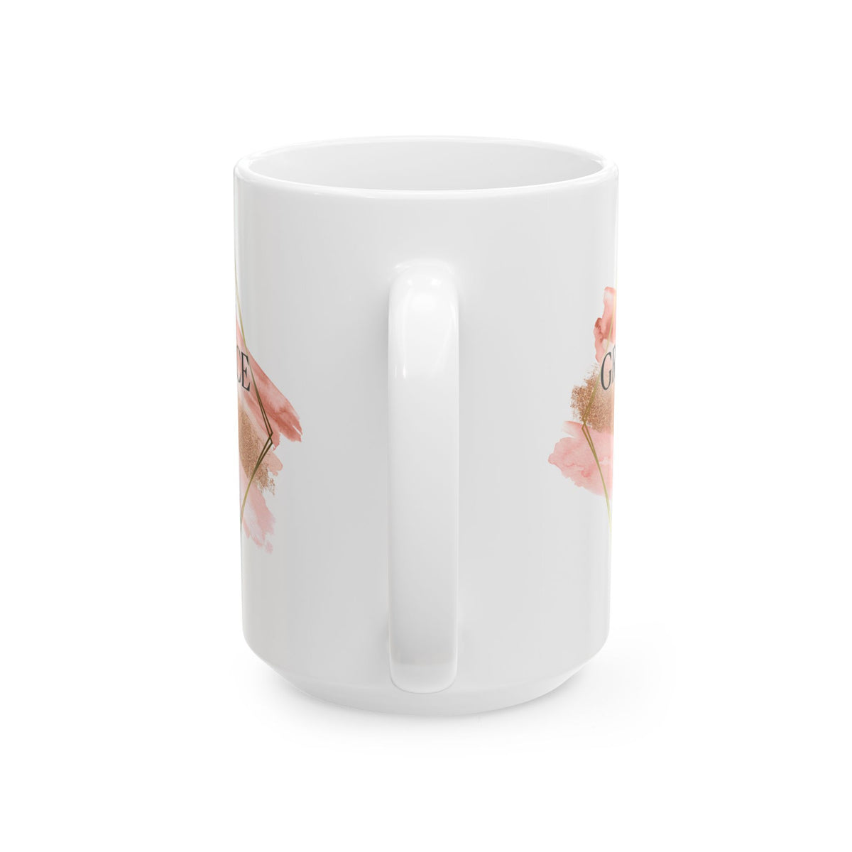 Amazing Grace Christian Mug — Pink Watercolor Coffee Cup (11oz, 15oz) - Sydney So Sweet