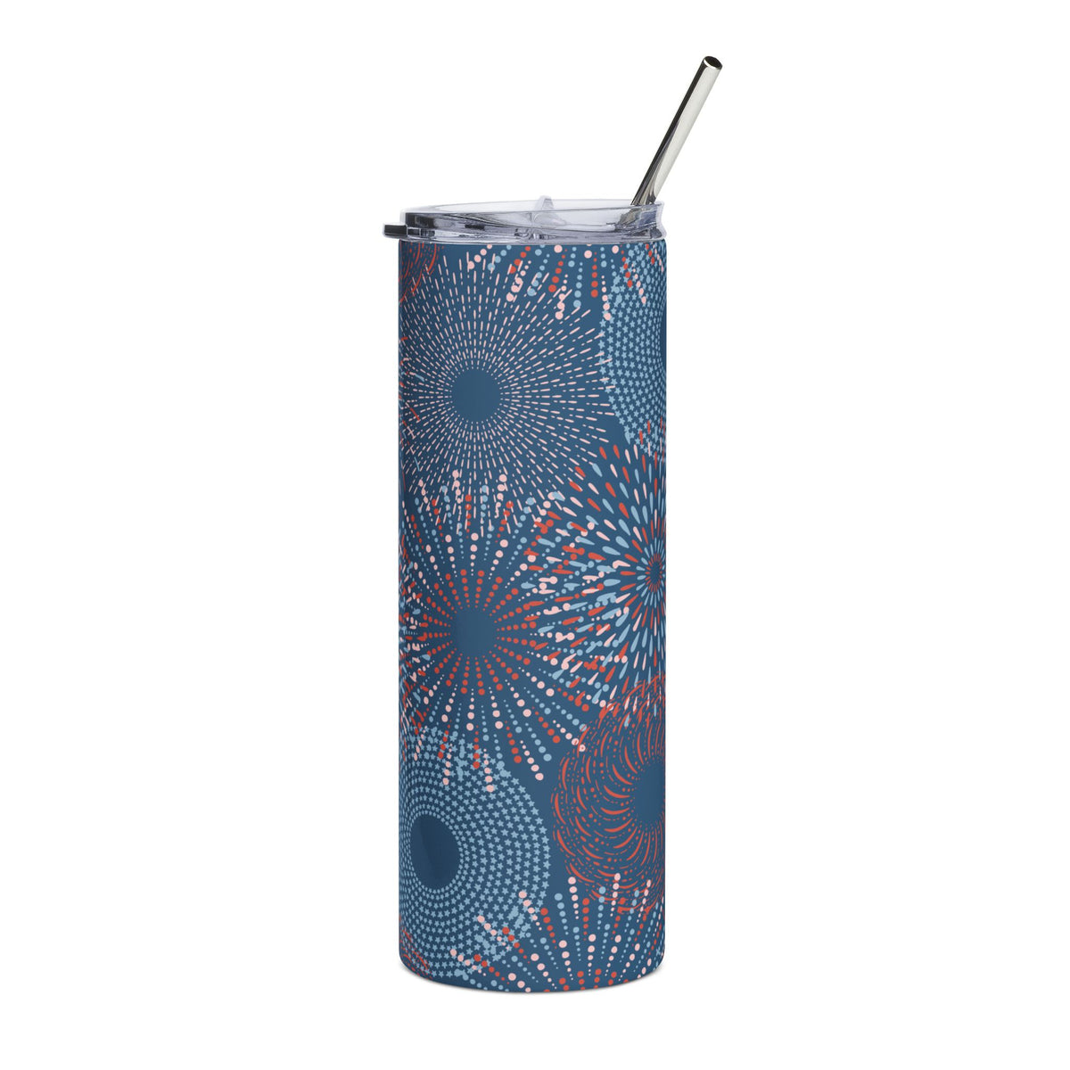Midnight Fireworks 20oz Patriotic Stainless Steel Tumbler Insulated Travel Cup