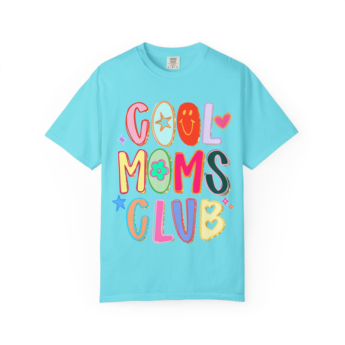 Cool Moms Club T-Shirt Colorful Retro Graphic Tee for Moms