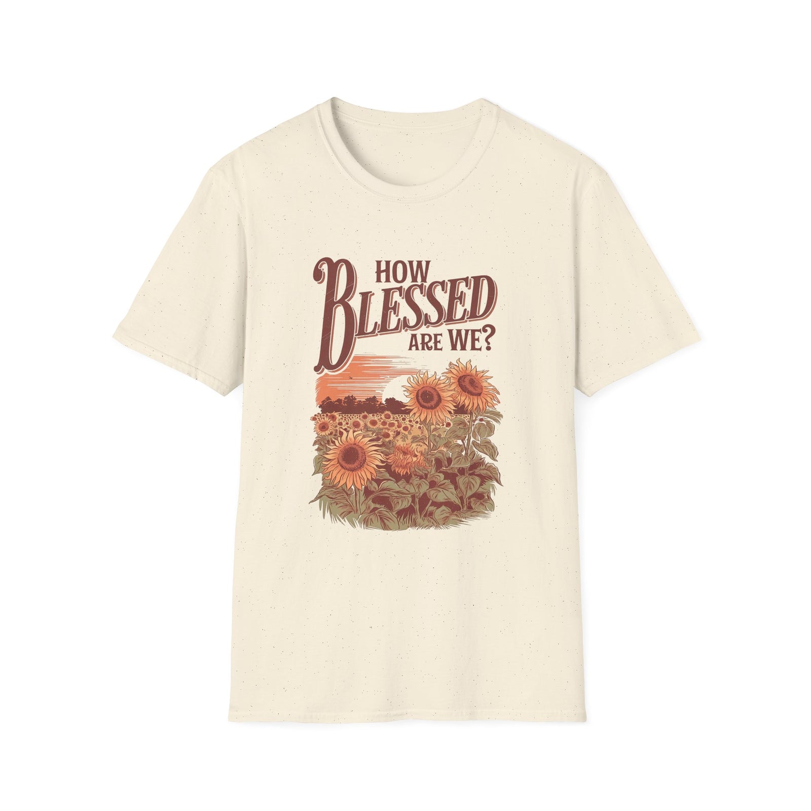 How Blessed Are We Sunflower T-Shirt Inspirational Christian Tee