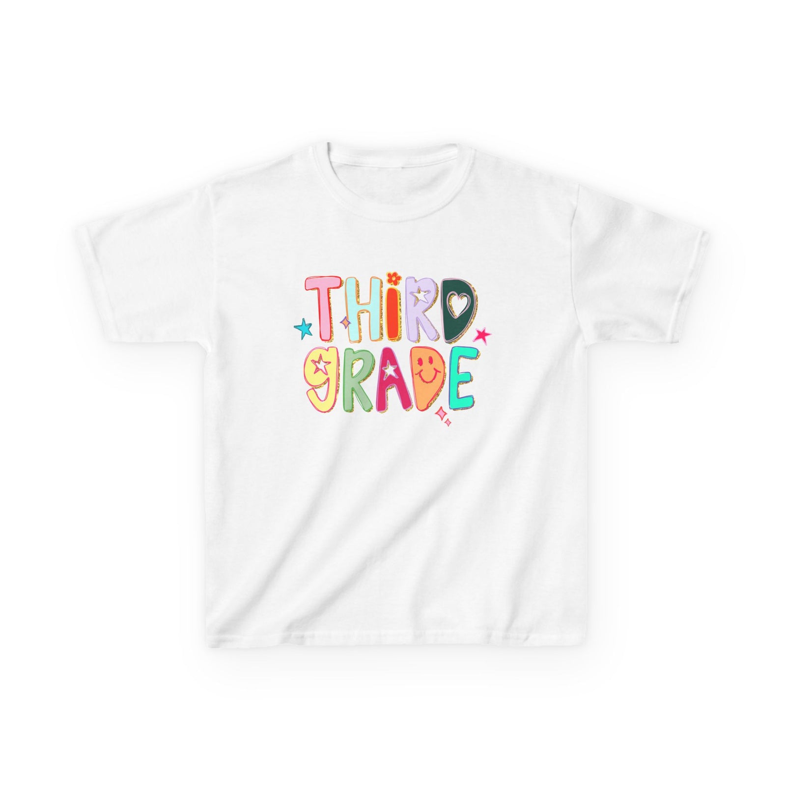 Third Grade Kids T-Shirt Cute & Colorful Back to School 3rd Grade Tee