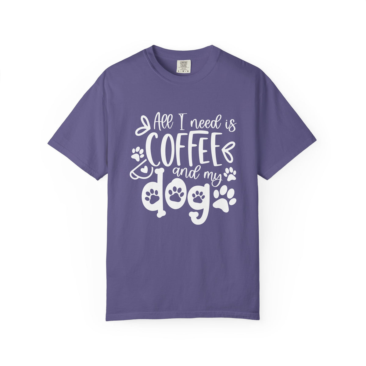 Coffee and My Dog T-Shirt Cute Dog Lover Coffee Graphic Tee