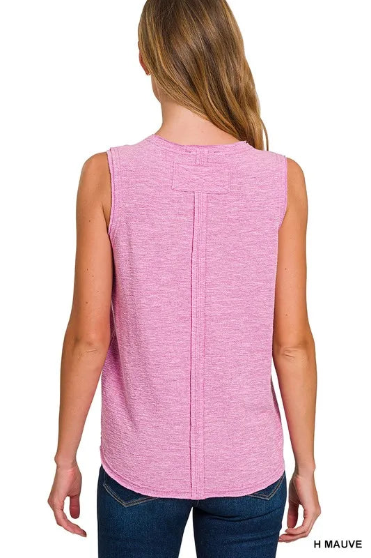 Zenana Cotton Slub Tank & Pants Set - Sydney So Sweet