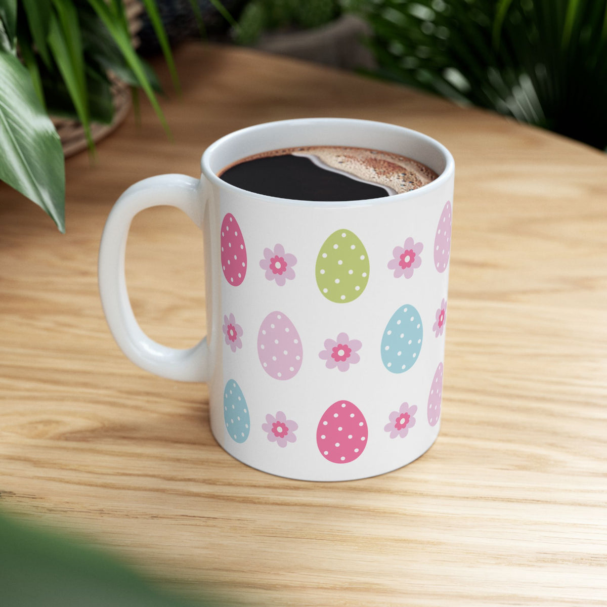 Retro Easter Egg Cute Ceramic Mug Coffee Cup (11oz & 15oz)
