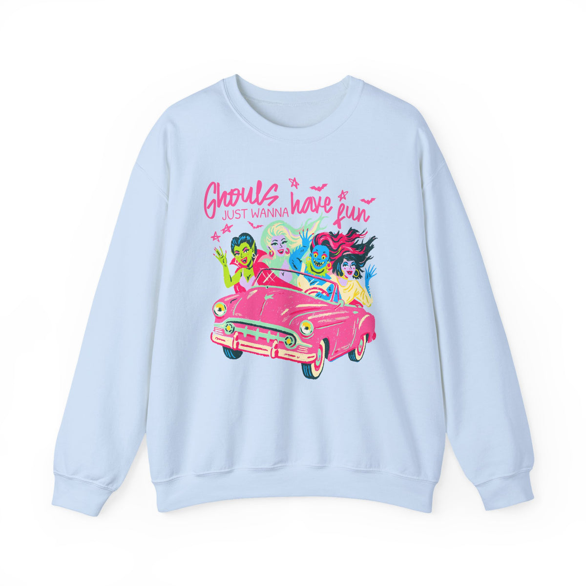 Ghouls Just Wanna Have Fun Halloween Monsters Sweatshirt Fun Graphic Tee Pullover