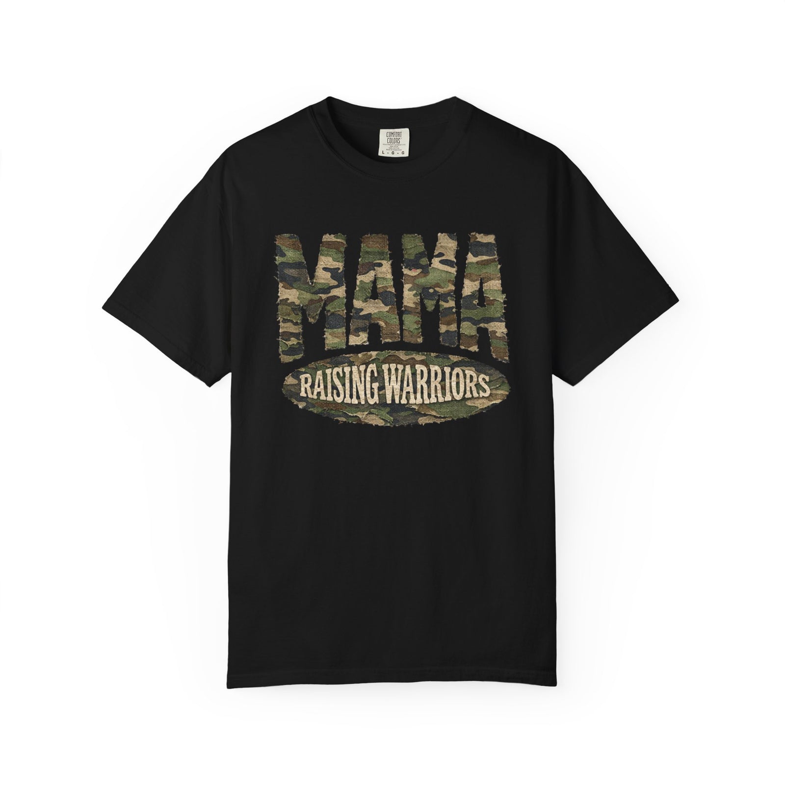 Mama Raising Warriors T-Shirt Camo Mom Graphic Tee