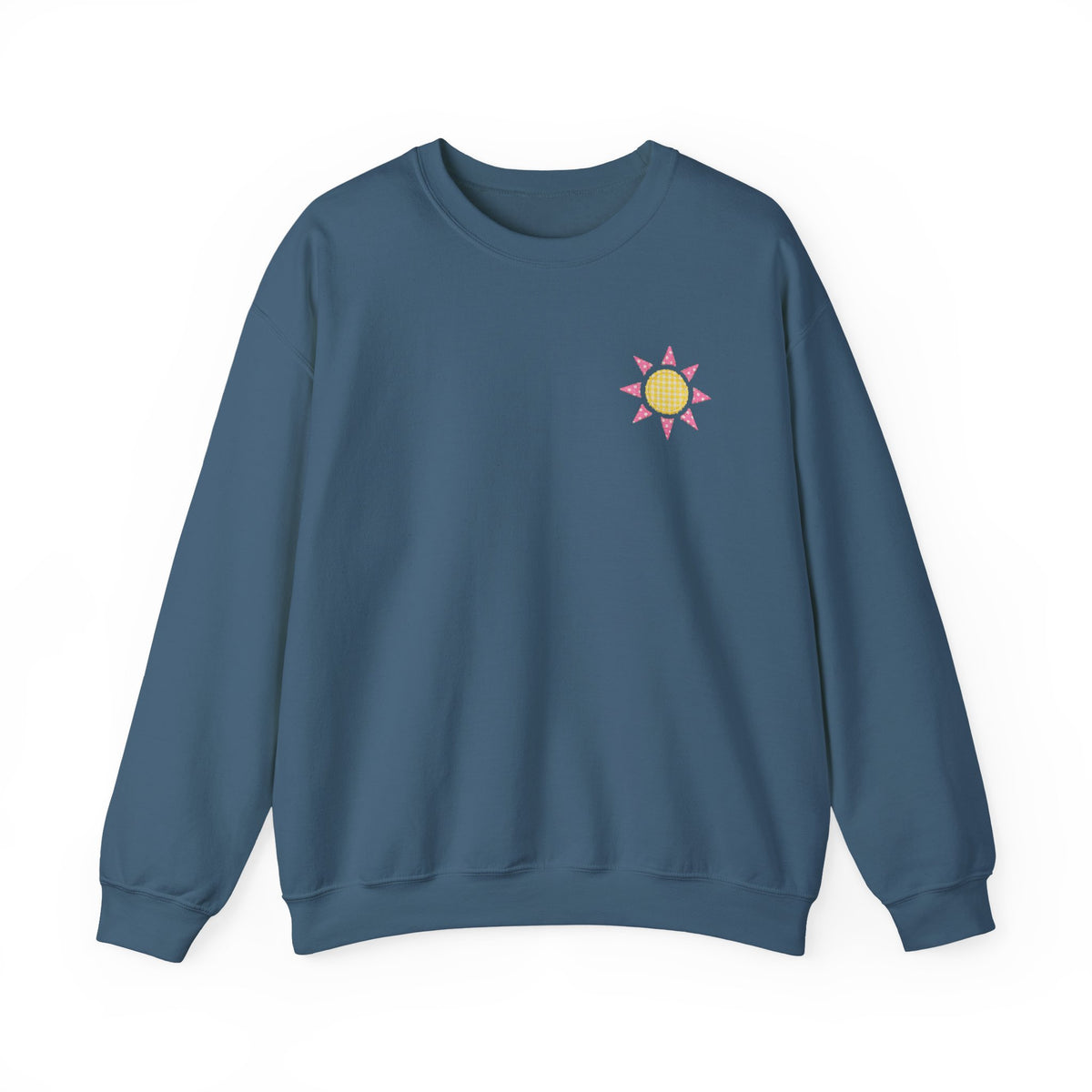 See You Sunday Christian Sweatshirt Cute Church Sun Faux Fabric Crewneck