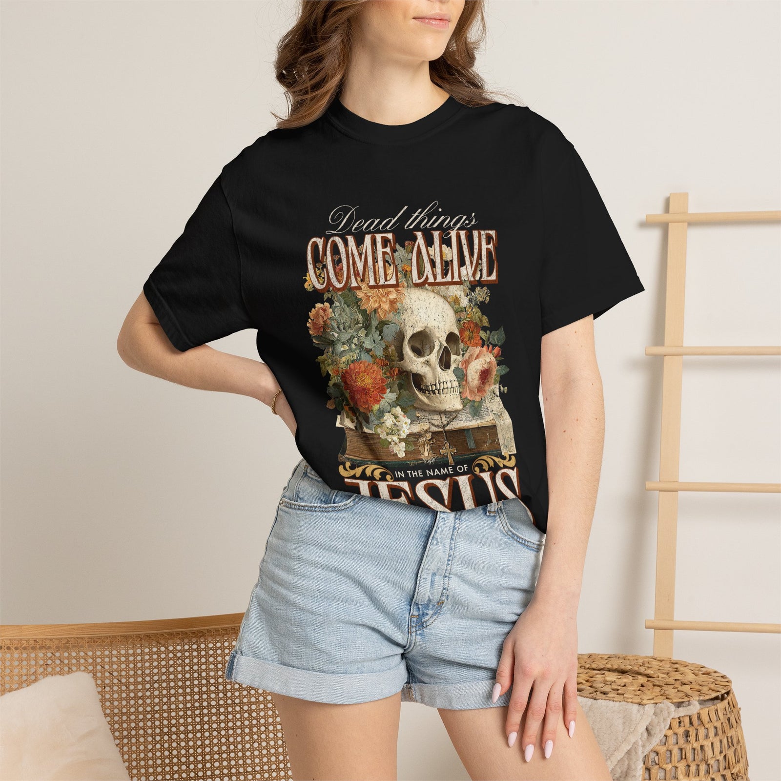 Come Alive in the Name of Jesus Graphic T-Shirt Christian Graphic Tee