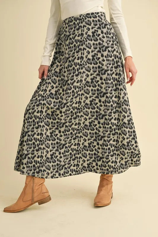 Aemi+Co Leopard Midi Skirt - Sydney So Sweet