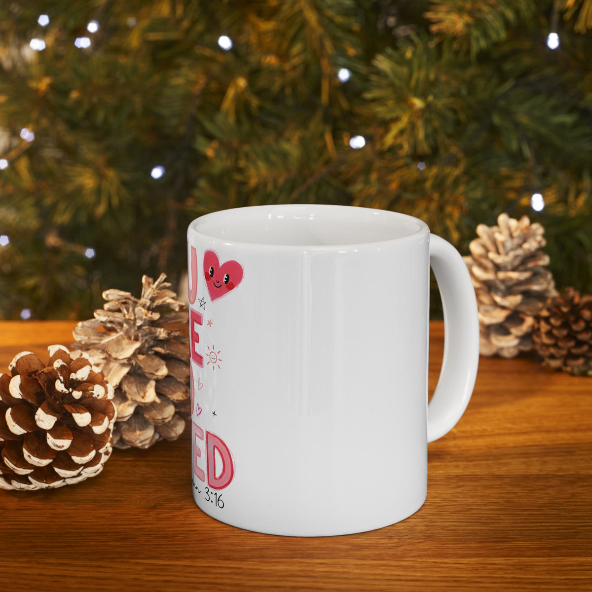 You Are So Loved John 3:16 Cute Ceramic Mug Coffee Cup (11oz & 15oz) - Sydney So Sweet