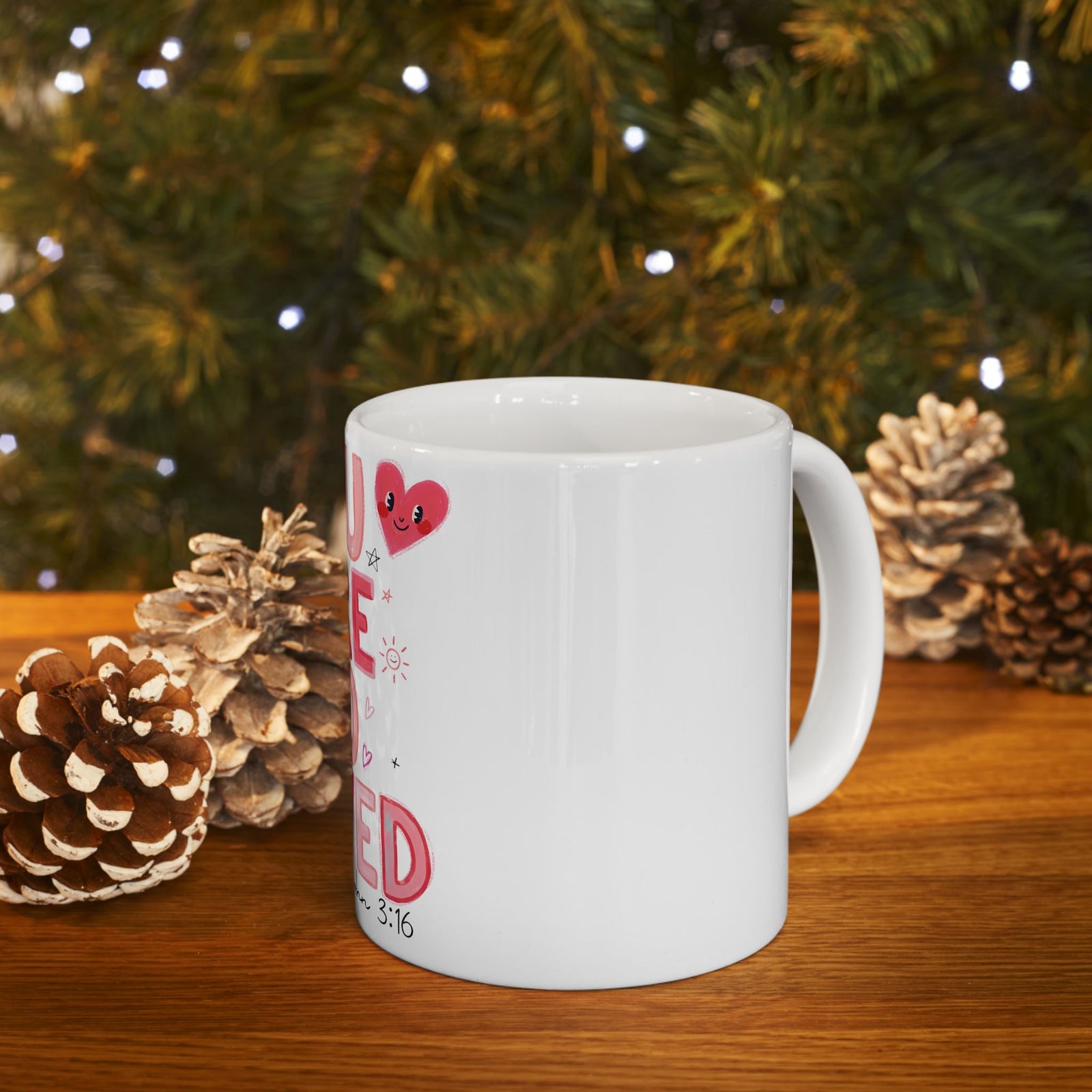 You Are So Loved John 3:16 Cute Ceramic Mug Coffee Cup (11oz & 15oz) - Sydney So Sweet