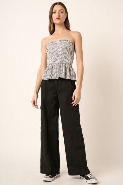 Mittoshop Low Rise Elastic Cover Waistband Cargo Pants - Sydney So Sweet