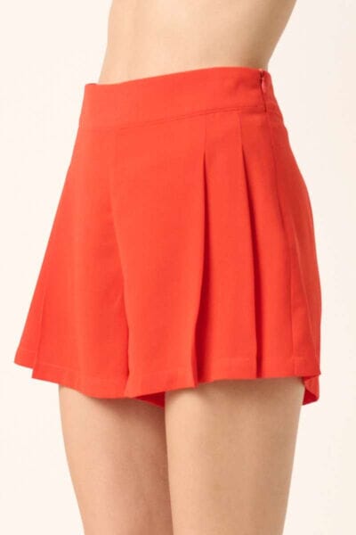 Mittoshop Side Invisible Zipper Pleated Shorts - Sydney So Sweet