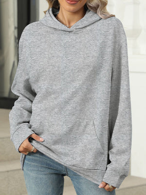 Pocketed Long Sleeve Hoodie - Sydney So Sweet