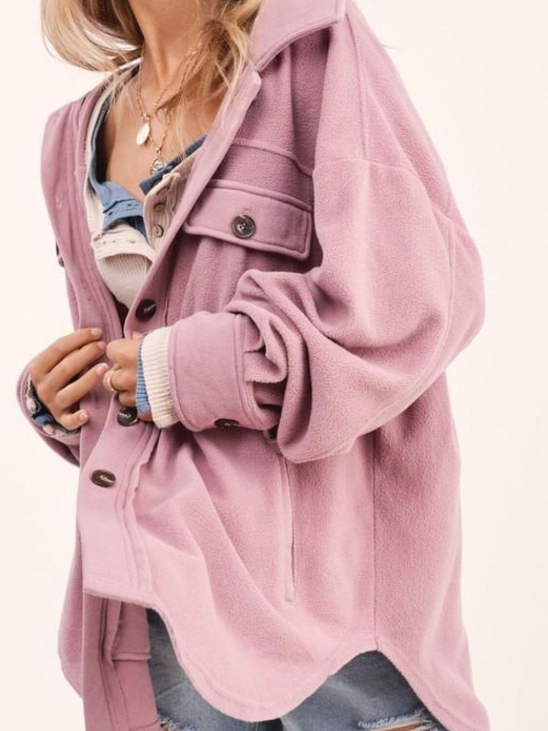 Button Up Long Sleeve Jacket - Sydney So Sweet