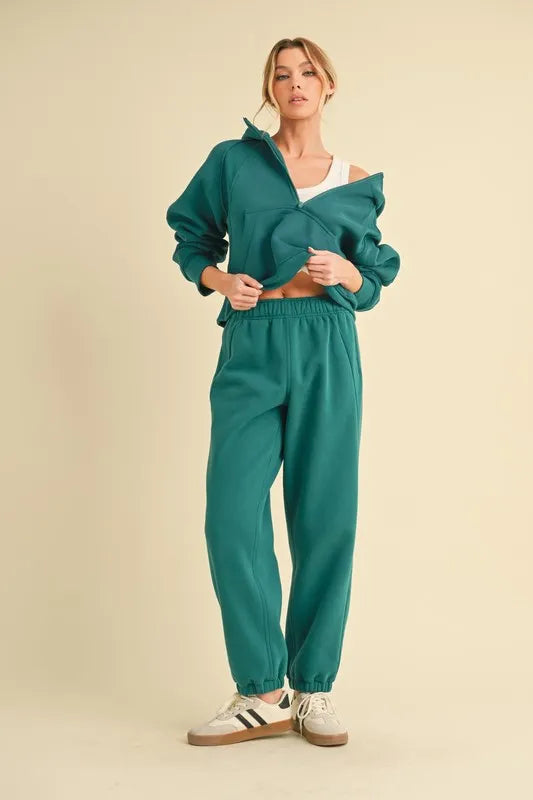 Aemi+Co Drawstring Elastic Waist Joggers - Sydney So Sweet