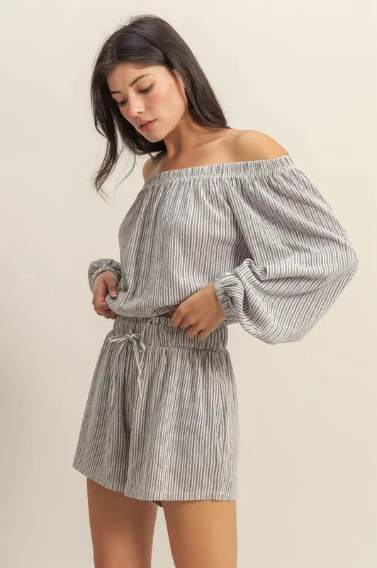 HYFVE Off Shoulder Top and Shorts Set - Sydney So Sweet