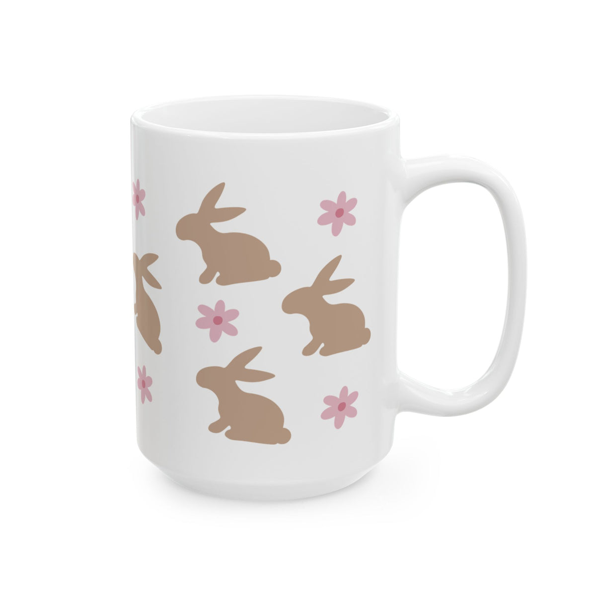Daisy Bunny Cute Ceramic Mug Coffee Cup (11oz & 15oz)