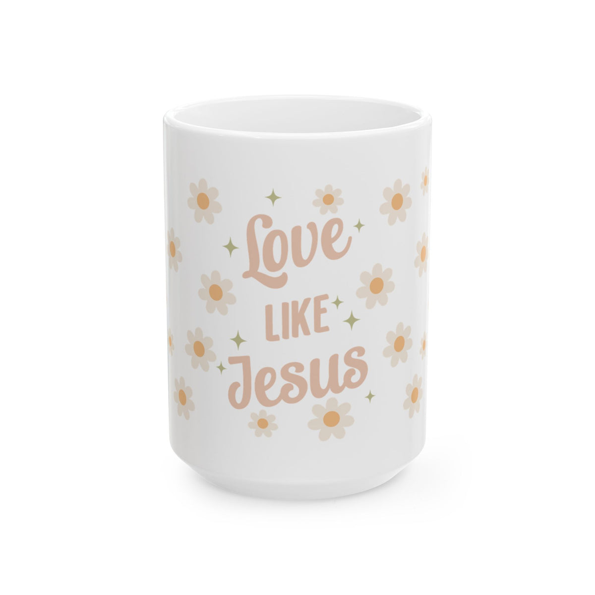 Love Like Jesus Ceramic Mug — Inspirational Christian Coffee Cup (11oz & 15oz)