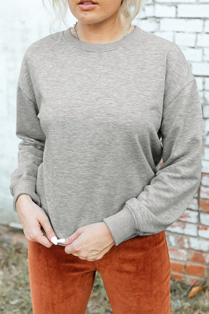 Round Neck Dropped Shoulder Sweatshirt - Sydney So Sweet