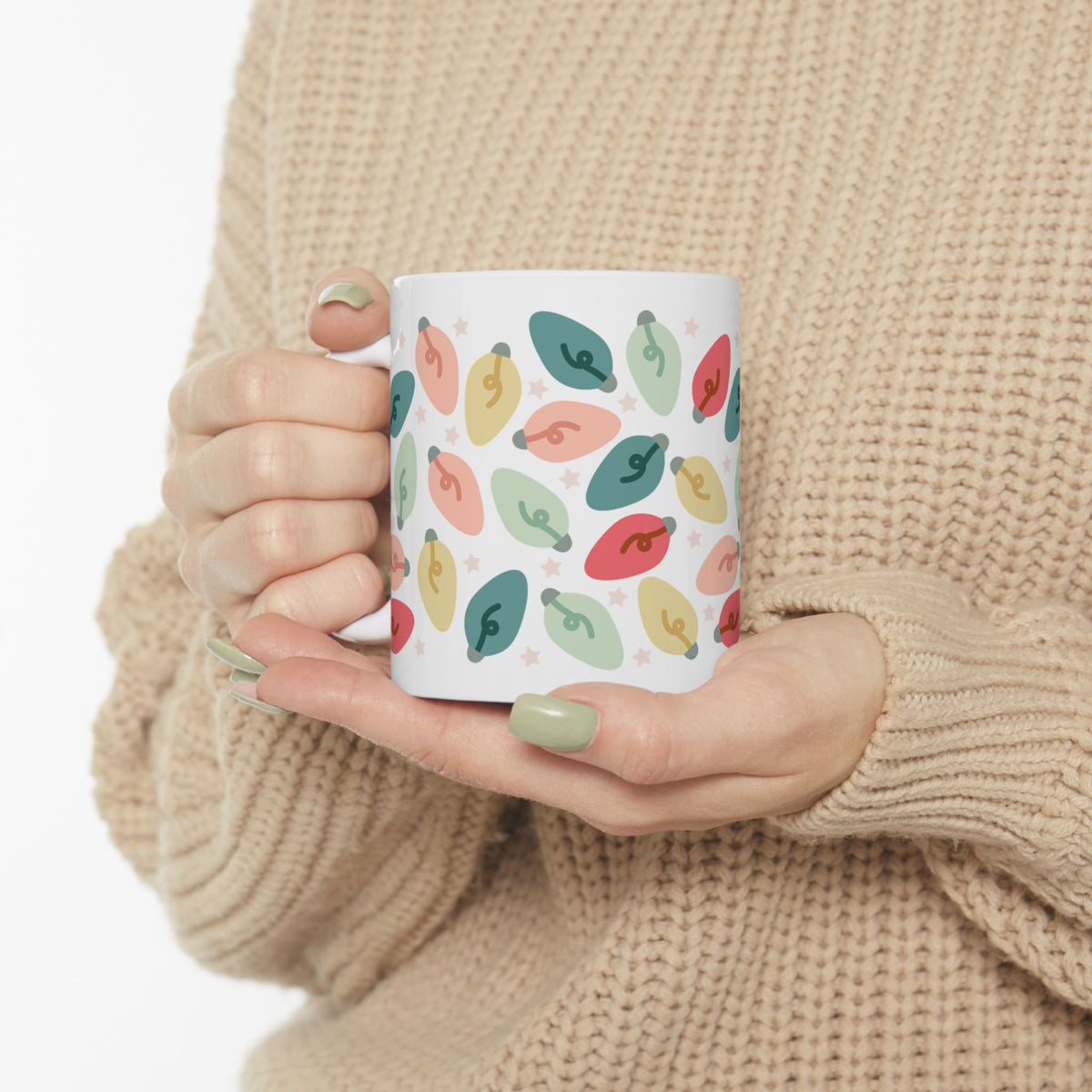 Bright Christmas Lights Ceramic Mug Coffee Cup (11oz & 15oz)