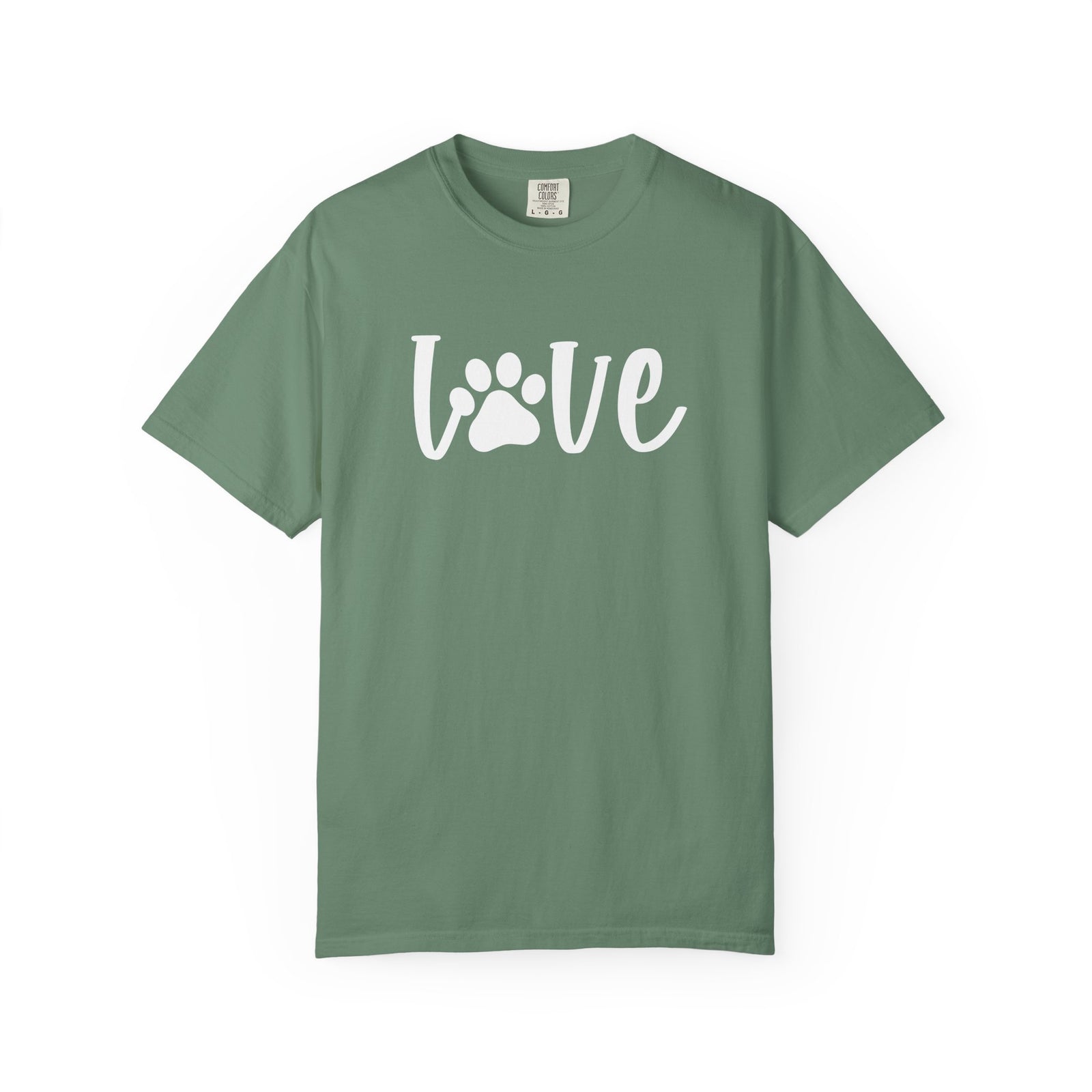 Love Paw T-Shirt Valentine's Day Cute Pet Lover Graphic Unisex Short Sleeve Tee