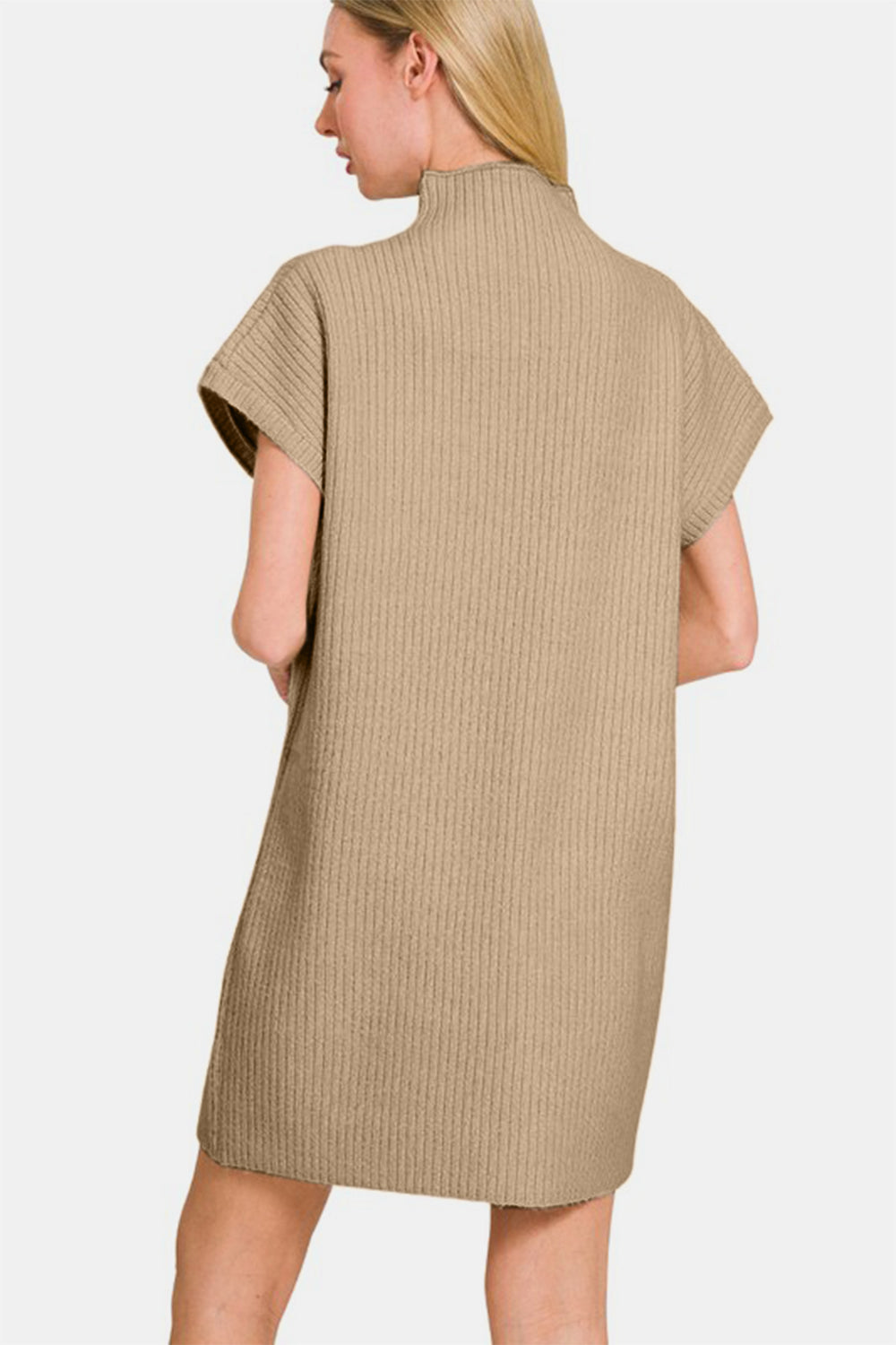 Zenana Short Sleeve Sweater Mini Dress - Sydney So Sweet