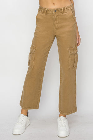 Risen Full Size High Rise Cargo Jeans - Sydney So Sweet